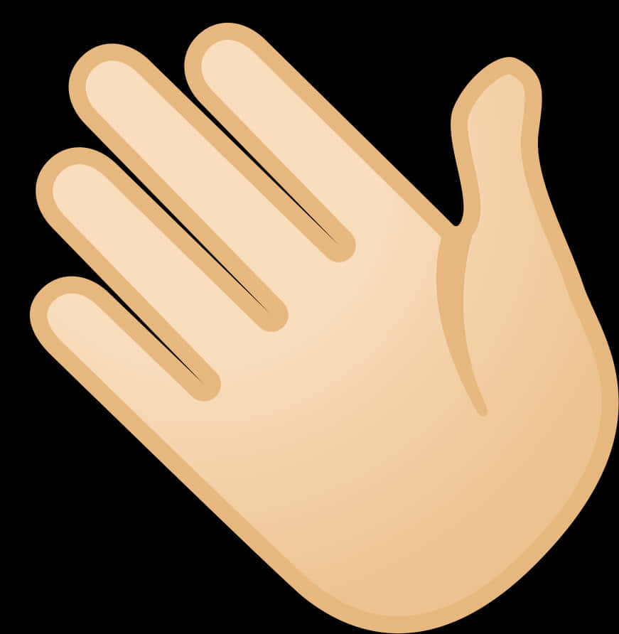 Hand Waving Gesture Graphic PNG Image