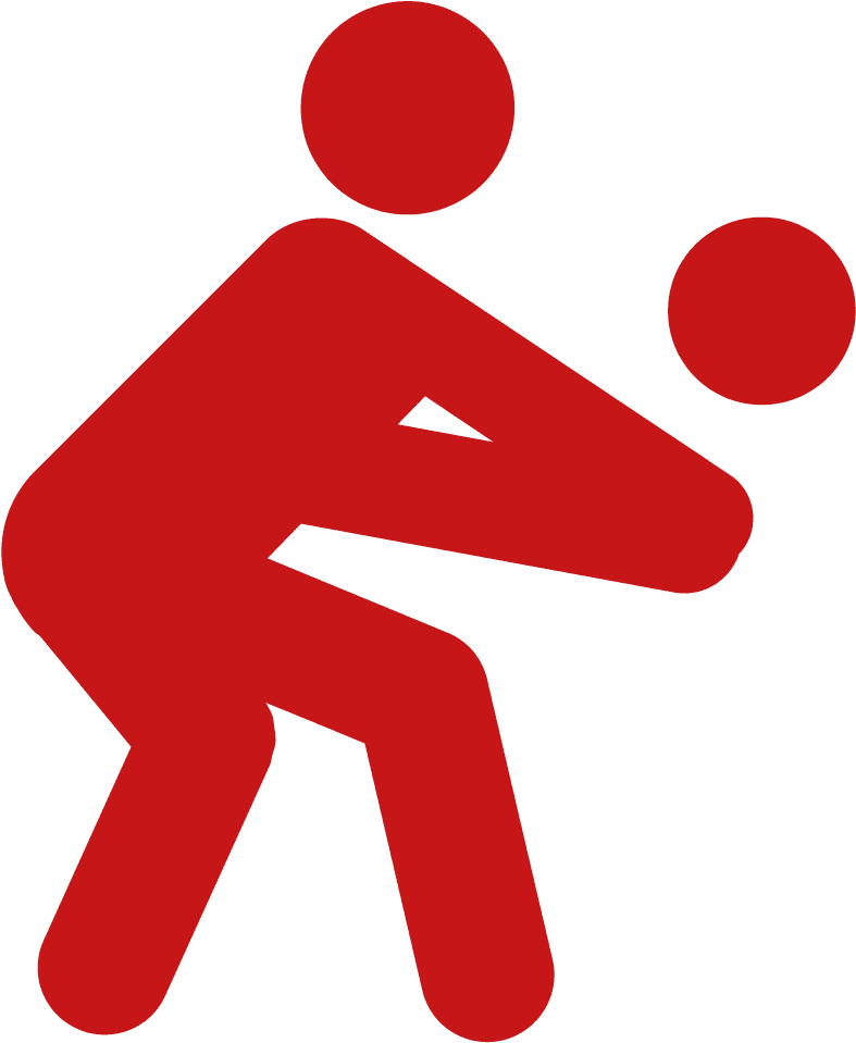 Handball Icon Red Player PNG Image