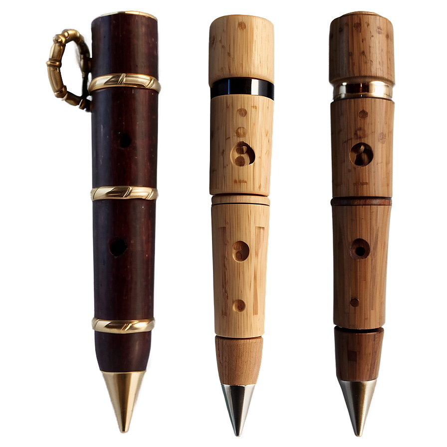 Handcrafted Bamboo Pen Png Rdt38 PNG Image