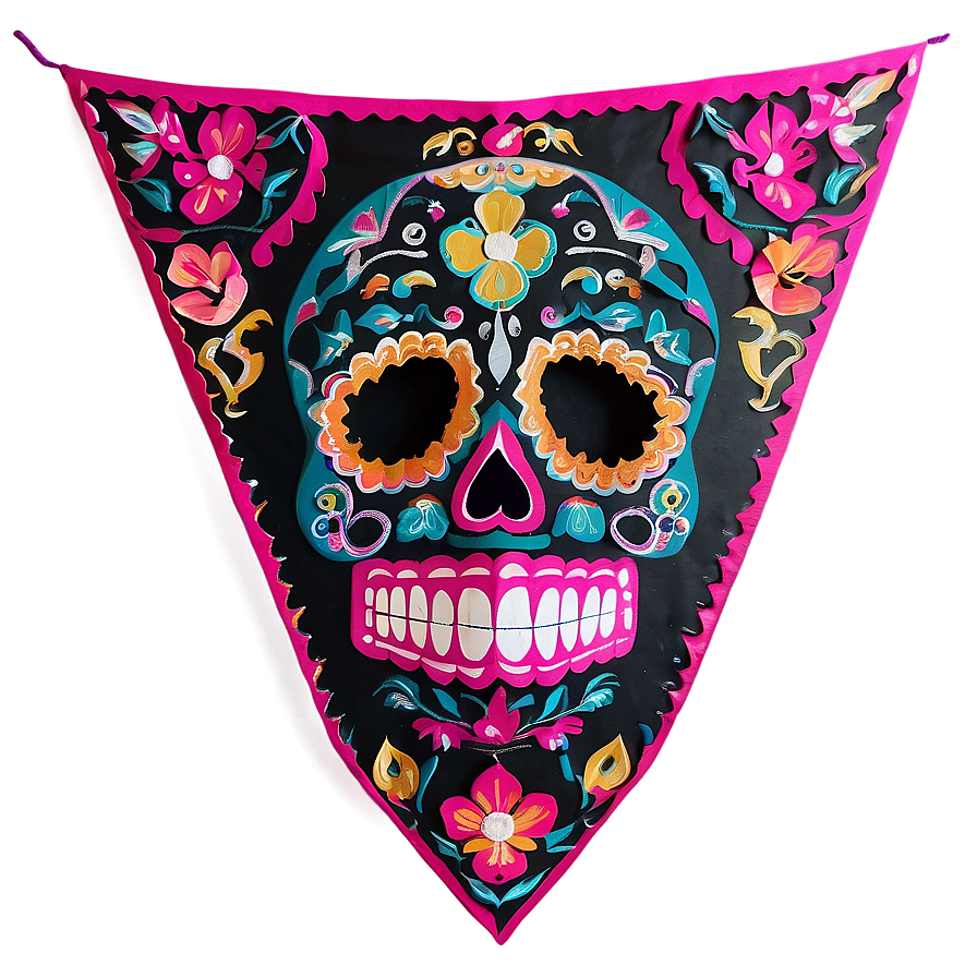 Handcrafted Dia De Los Muertos Papel Picado Png Ypd81 PNG Image