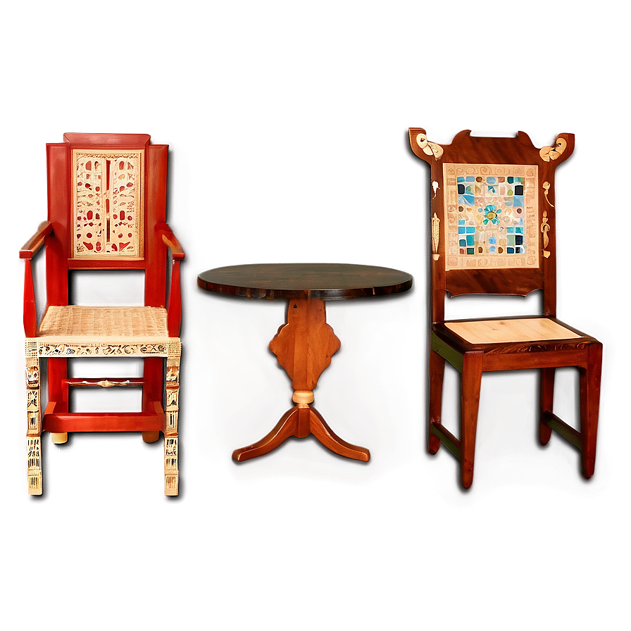 Handcrafted Furniture Pieces Png Myd37 PNG Image