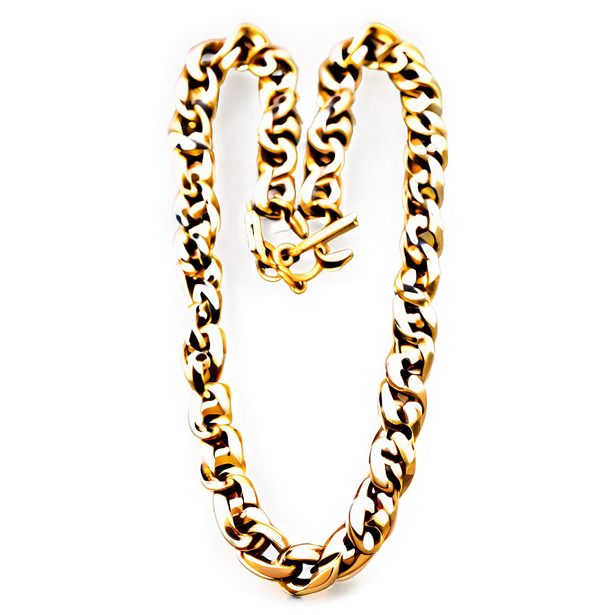 Handcrafted Gold Chain Png Ryr PNG Image