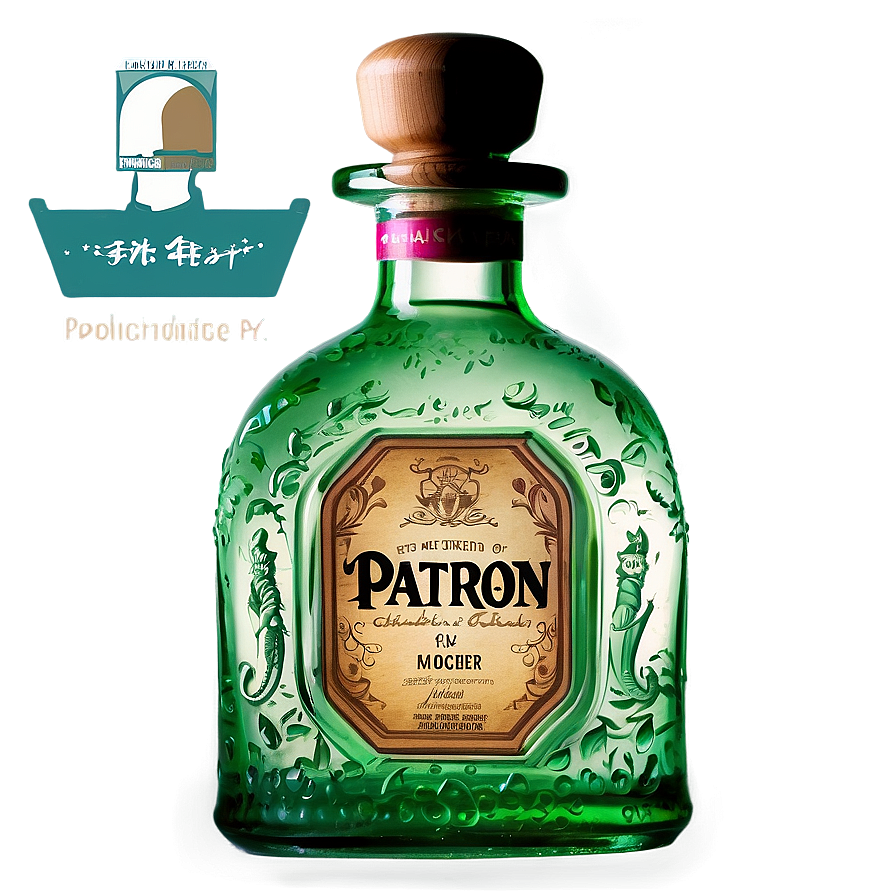 Handcrafted Patron Bottle Png Sdn45 PNG Image