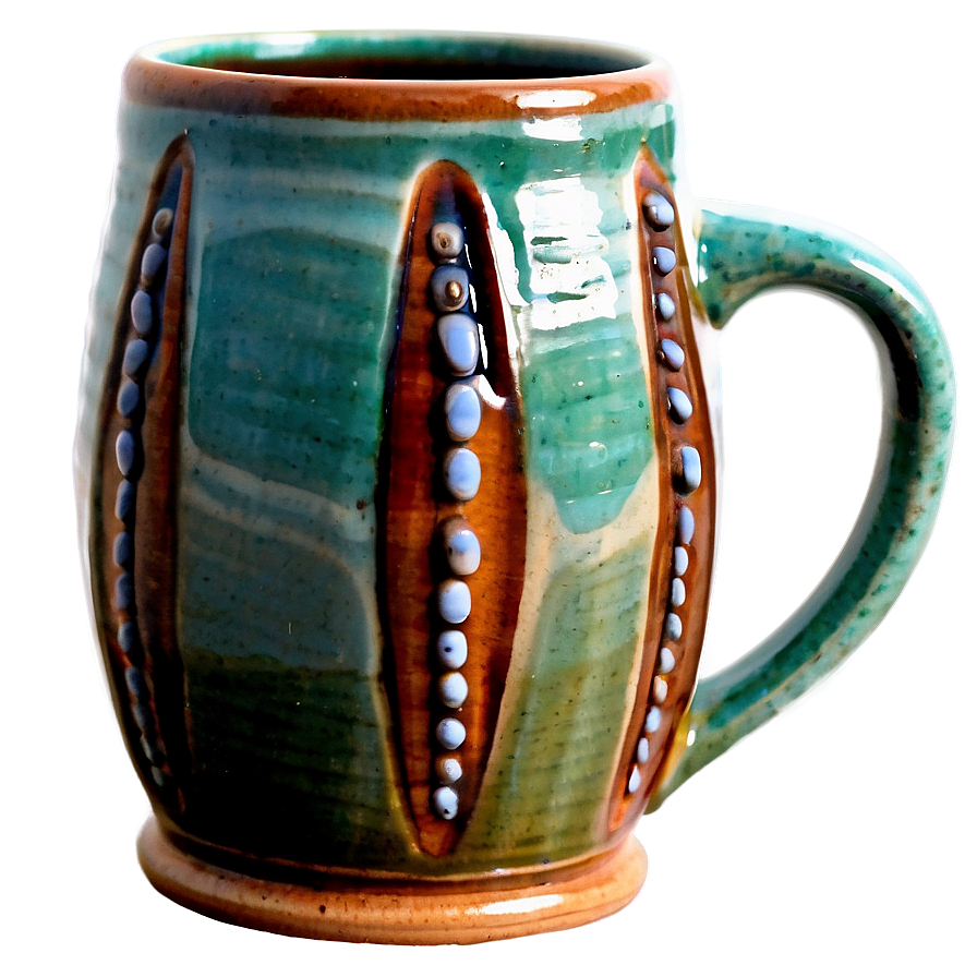 Handcrafted Pottery Mug Png Qly PNG Image