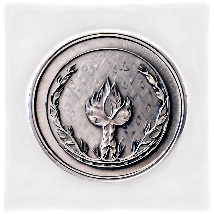 Handcrafted Silver Coin Sketch Png 60 PNG Image