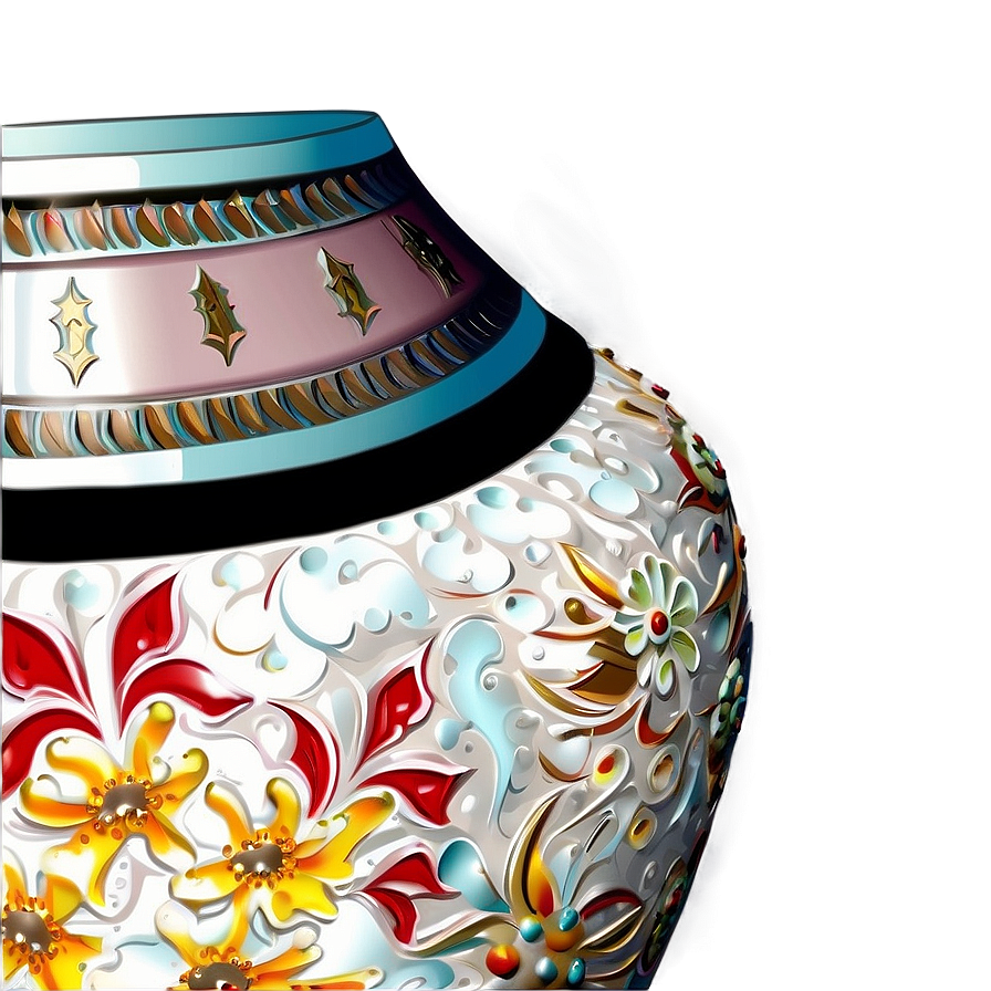 Handcrafted Vase Png 05252024 PNG Image