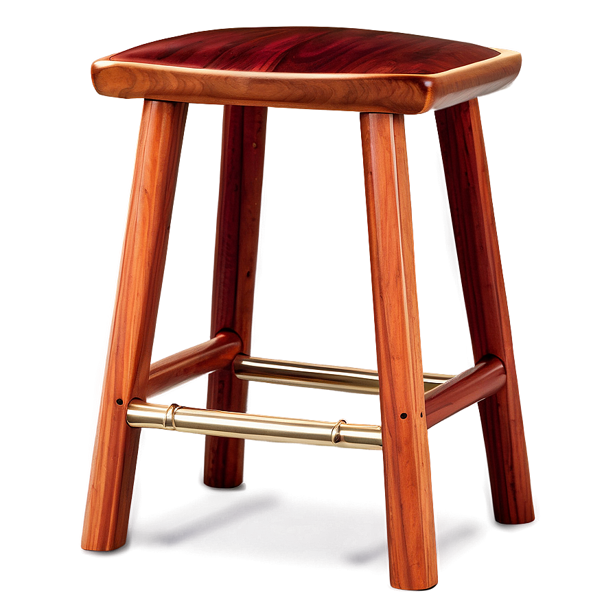 Handcrafted Wood Barstool Png 78 PNG Image