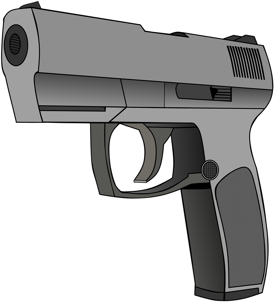 Handgun Vector Illustration PNG Image