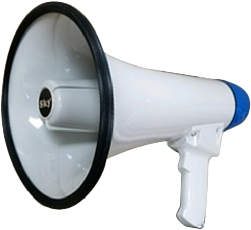 Handheld Megaphone Isolated PNG Image