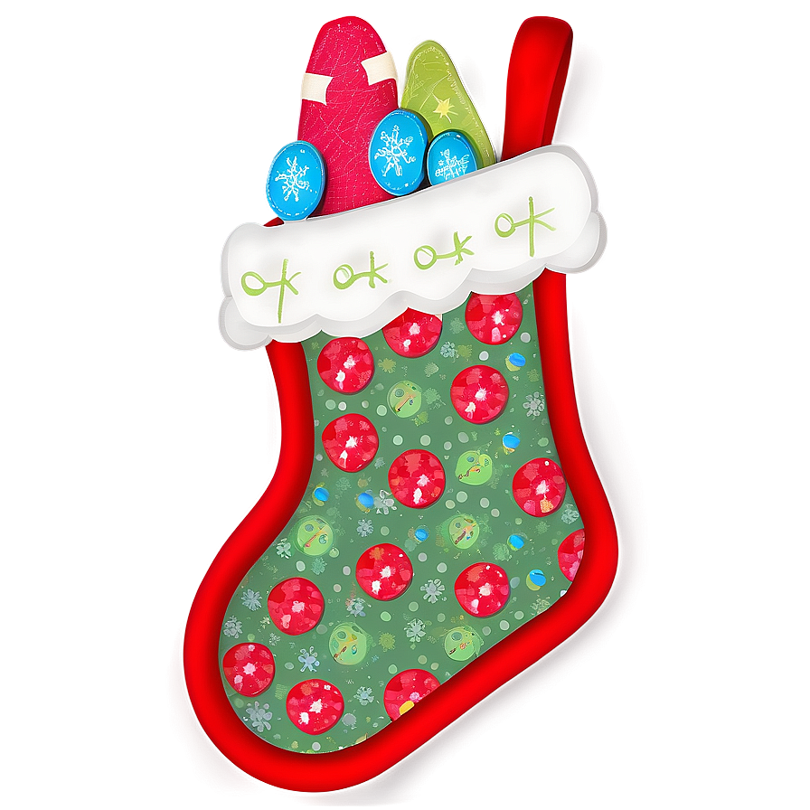 Handmade Christmas Stockings Png 2 PNG Image