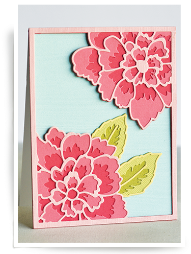 Handmade Peony Greeting Card PNG Image