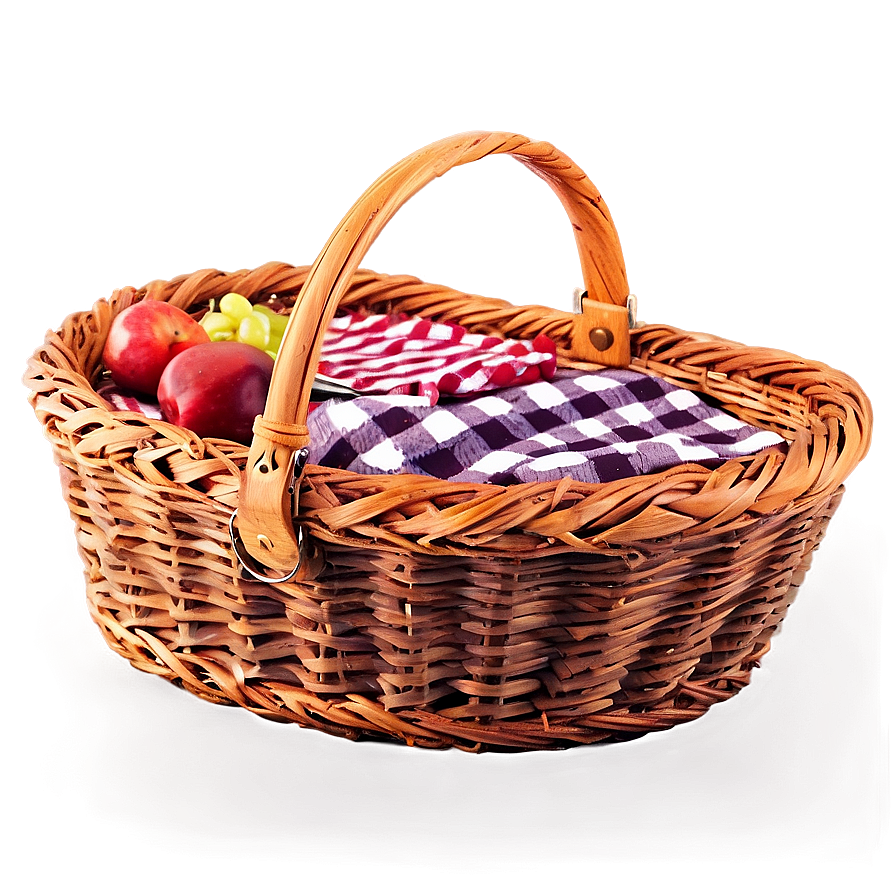 Handmade Picnic Basket Png Lff PNG Image