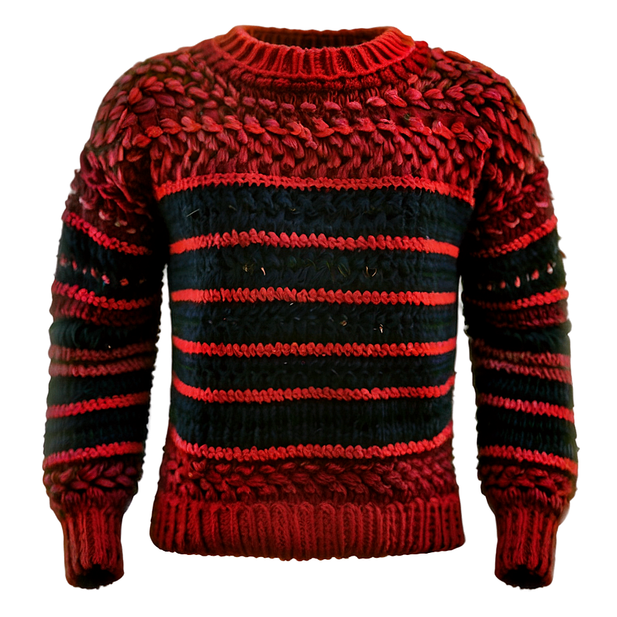 Handmade Red Sweather Png 06292024 PNG Image