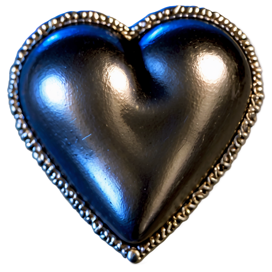 Handmade Silver Heart Png Rgy14 PNG Image