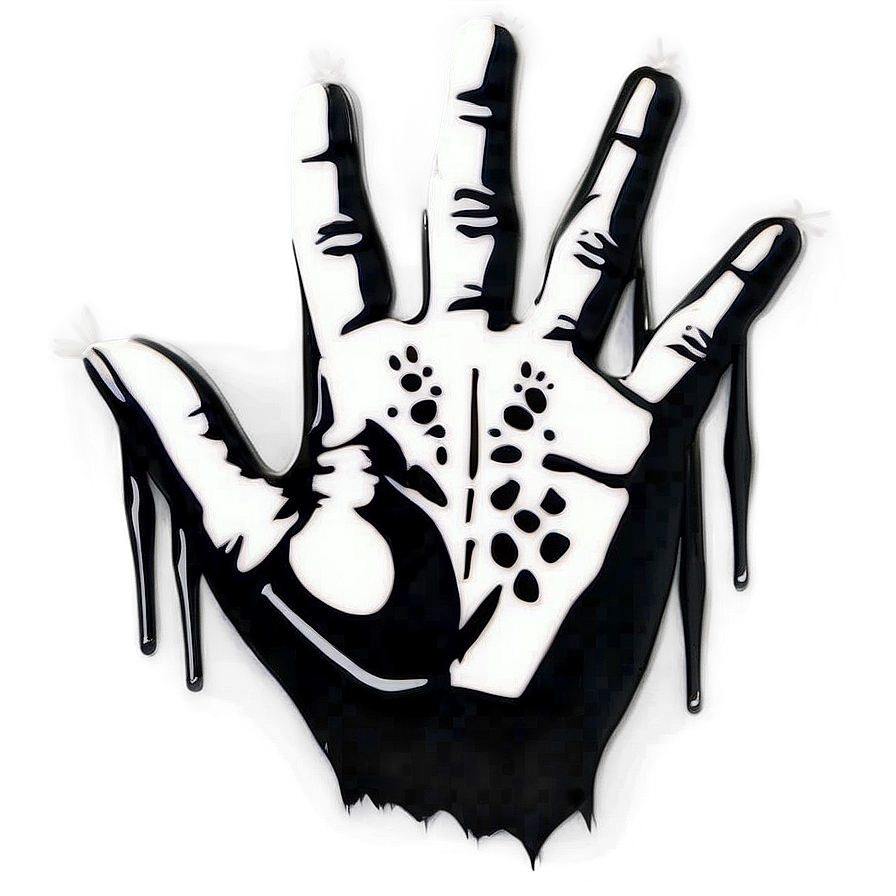 Handprint Graffiti Street Art Png Eqd PNG Image