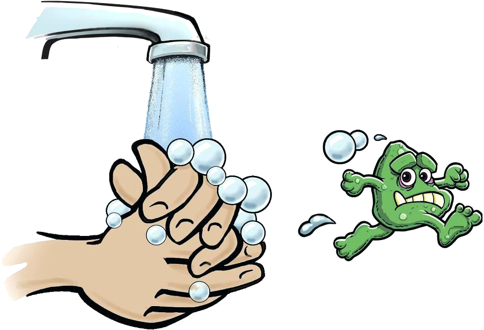 Handwashing Eliminating Germs Illustration PNG Image