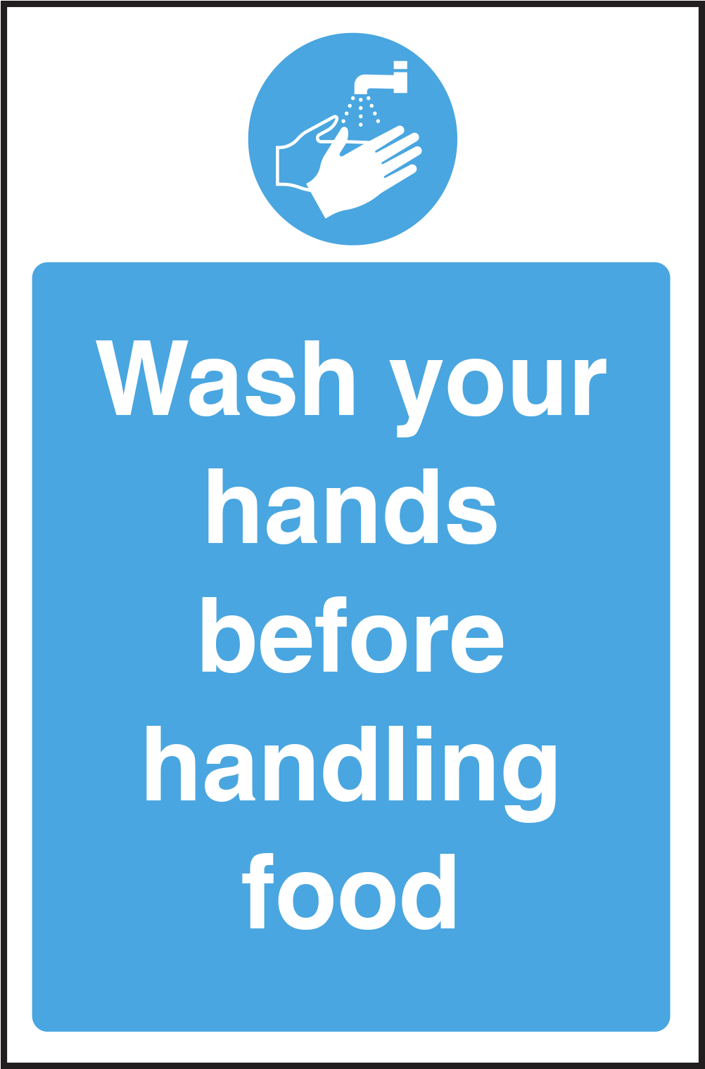 Handwashing Instruction Sign PNG Image