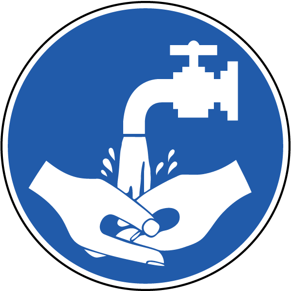 Handwashing Instruction Sign PNG Image