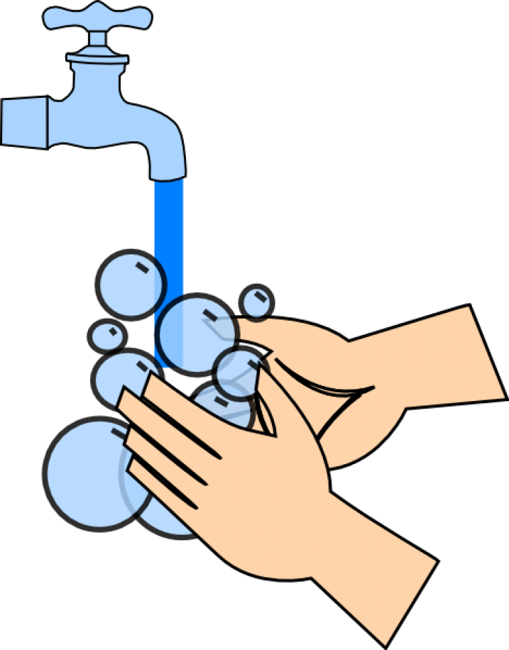 Handwashing Procedure Cartoon PNG Image