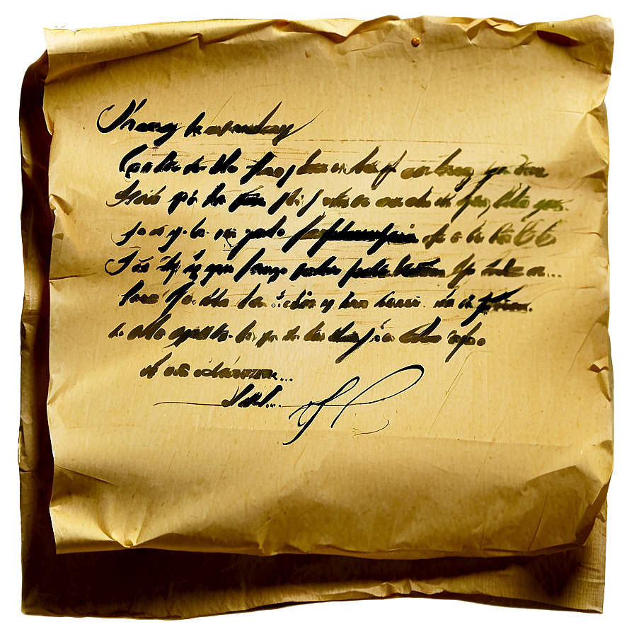 Handwritten Letter Document Png Nqp25 PNG Image