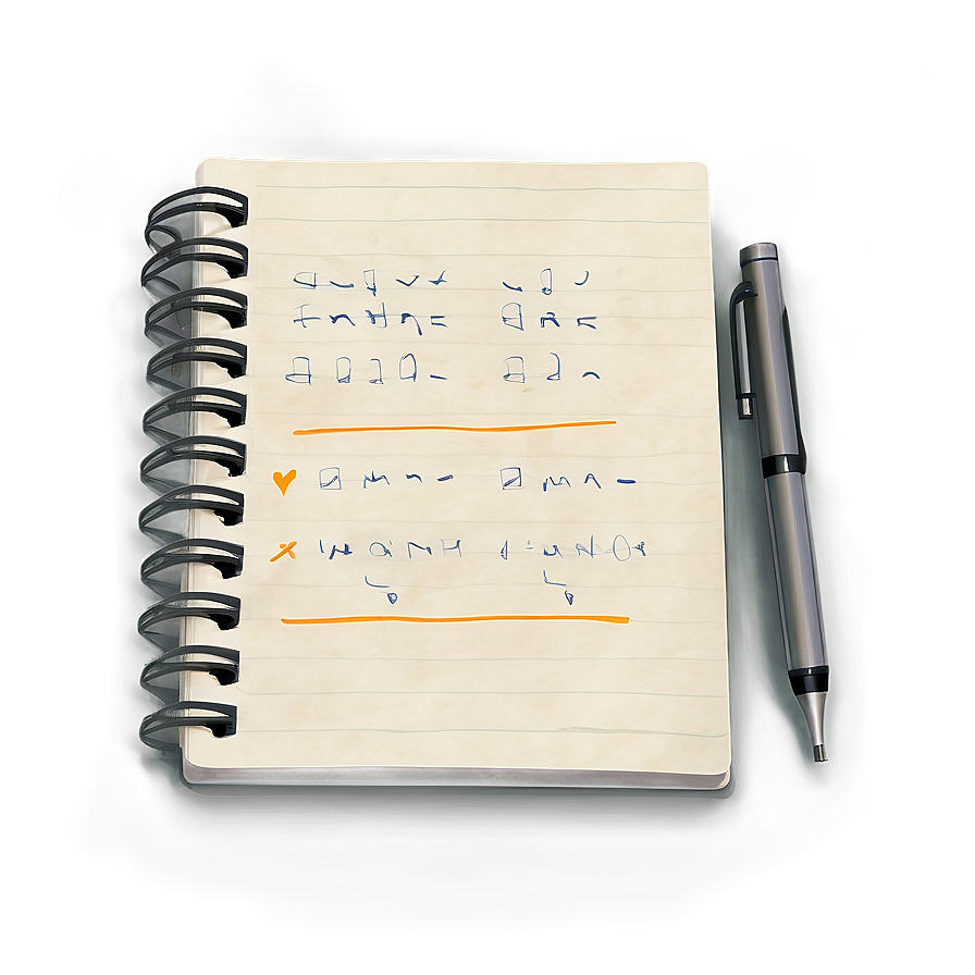 Handwritten On Notebook Paper Png Jah40 PNG Image