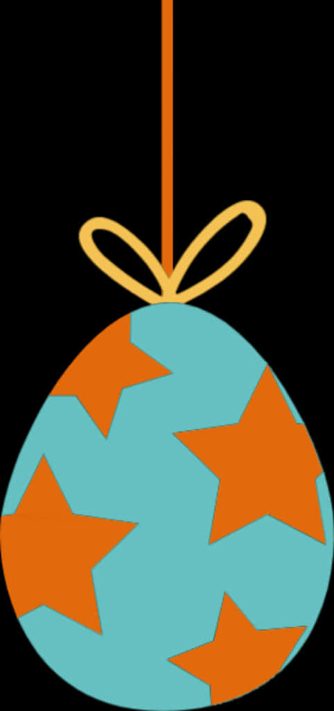 Hanging Easter Egg Decoration PNG Image