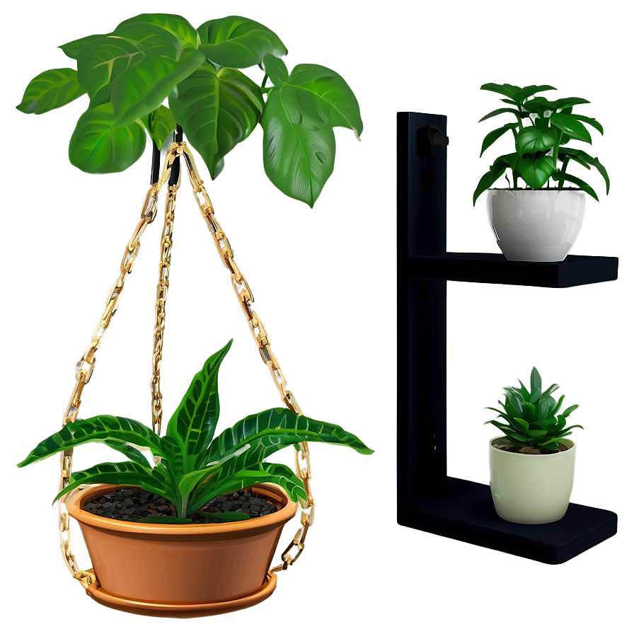 Hanging Plant Shelf Png 70 PNG Image