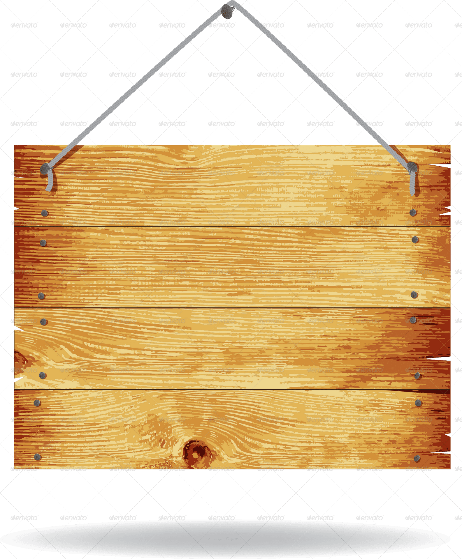 Hanging Wooden Sign Background PNG Image