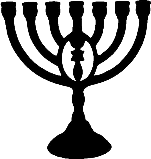 Hanukkah Menorah Silhouette PNG Image