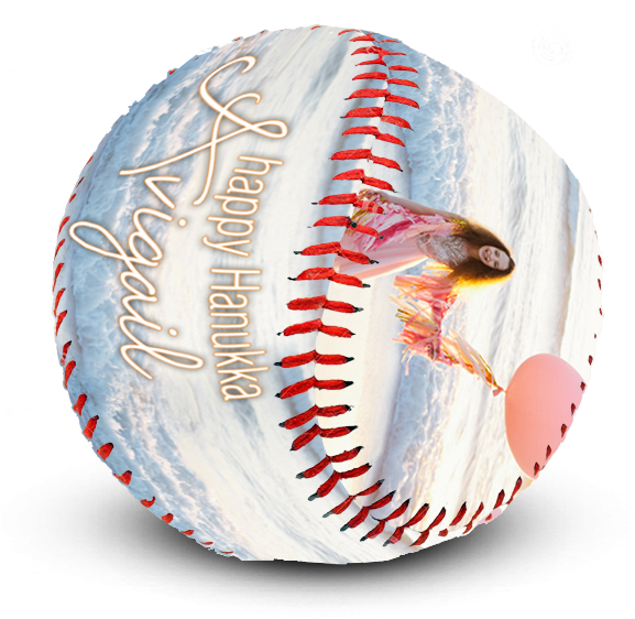 Hanukkah Themed Baseballwith Angel PNG Image