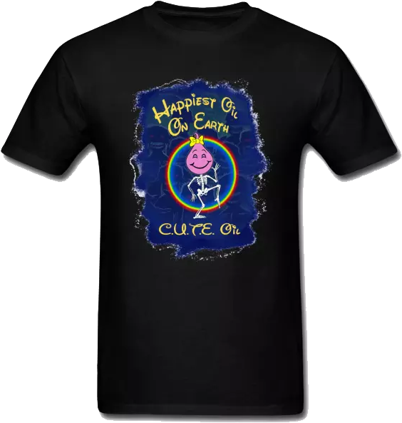 Happiest Girl On Earth T Shirt Design PNG Image