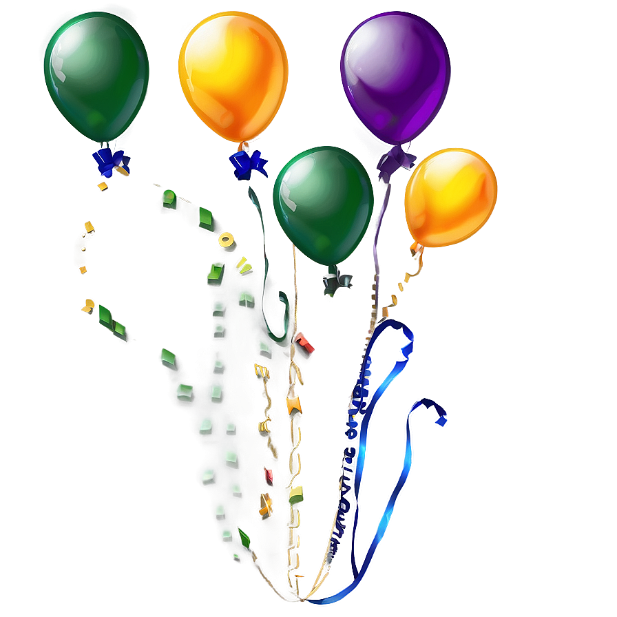 Happy Birthday Balloons Png Pfb PNG Image