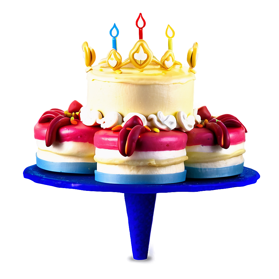 Happy Birthday Cake Topper B PNG Image