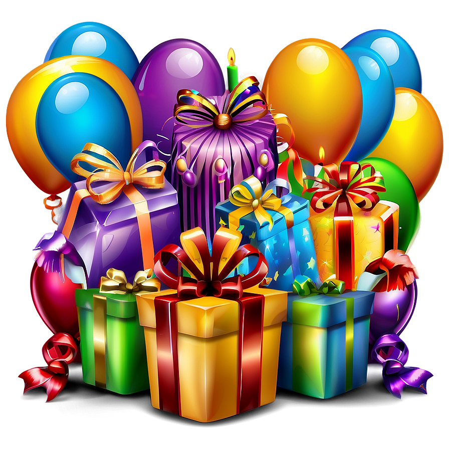 Happy Birthday Party Decorations Png Gwq40 PNG Image