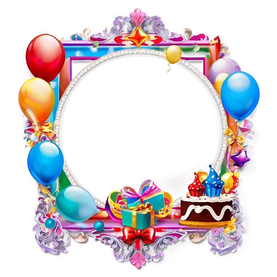 Happy Birthday Photo Frame Png 51 PNG Image