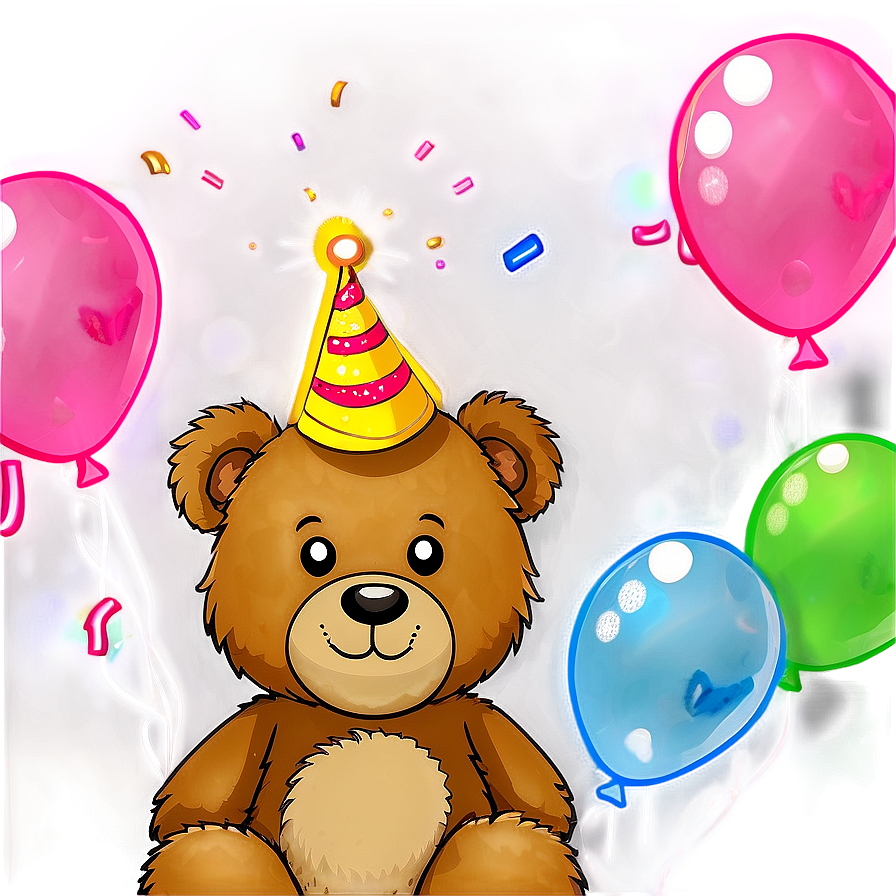 Happy Birthday Teddy Bear Png 19 PNG Image