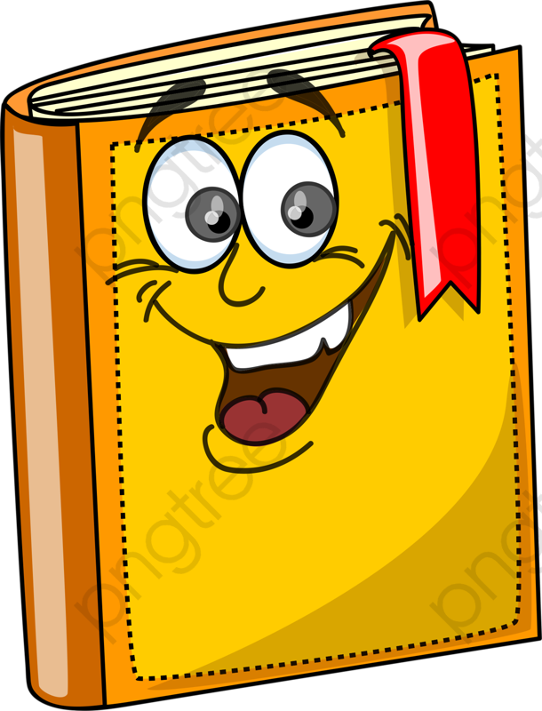 Happy Book Clipart PNG Image