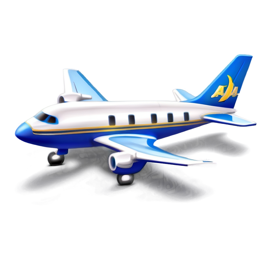 Happy Cartoon Airplane Png Bom63 PNG Image