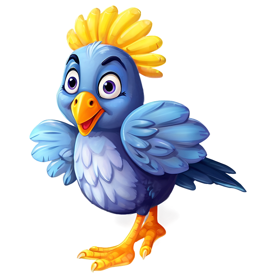 Happy Cartoon Bird Png Agk72 PNG Image