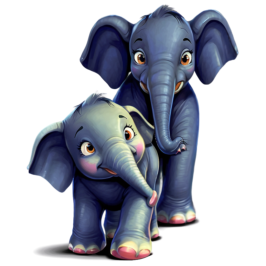 Happy Cartoon Elephant Png 06272024 PNG Image