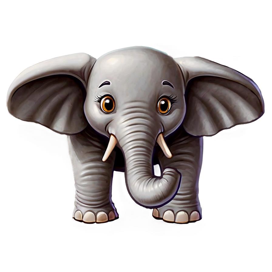 Happy Cartoon Elephant Png Urh25 PNG Image