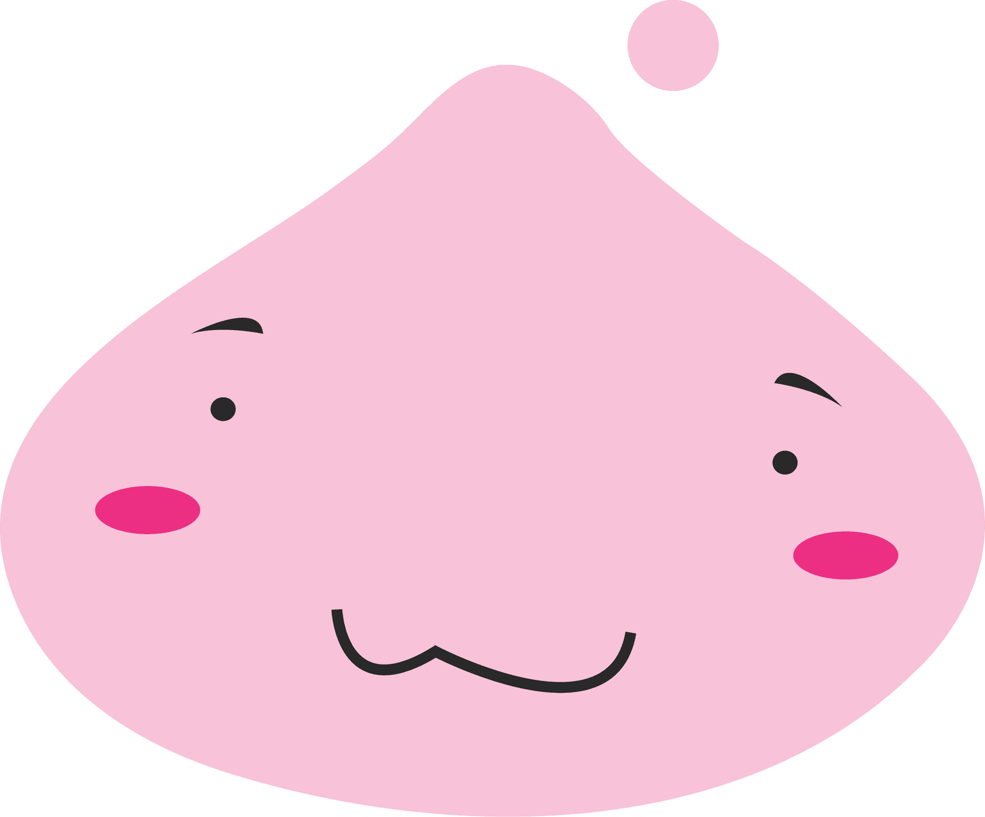 Happy Cartoon Slime PNG Image