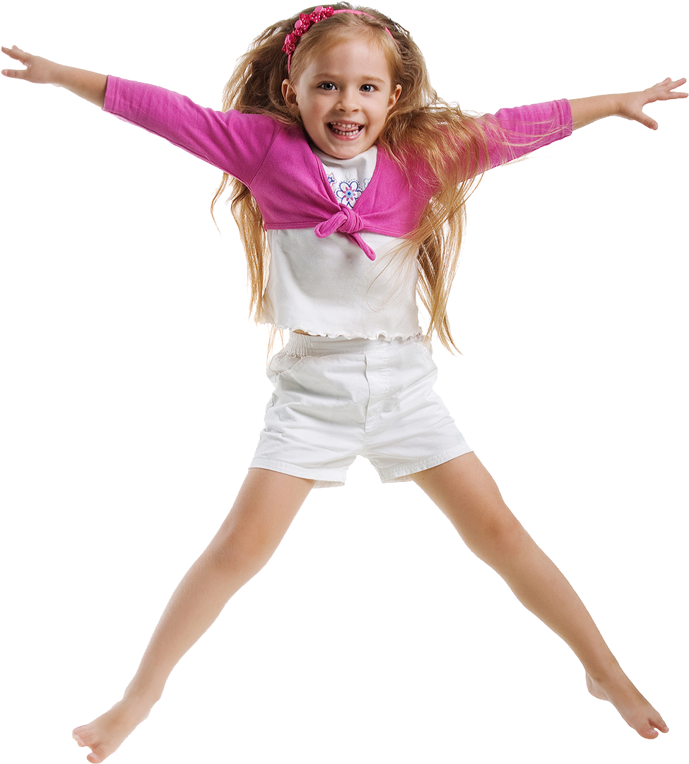 Happy Child Jumping In Air PNG Image