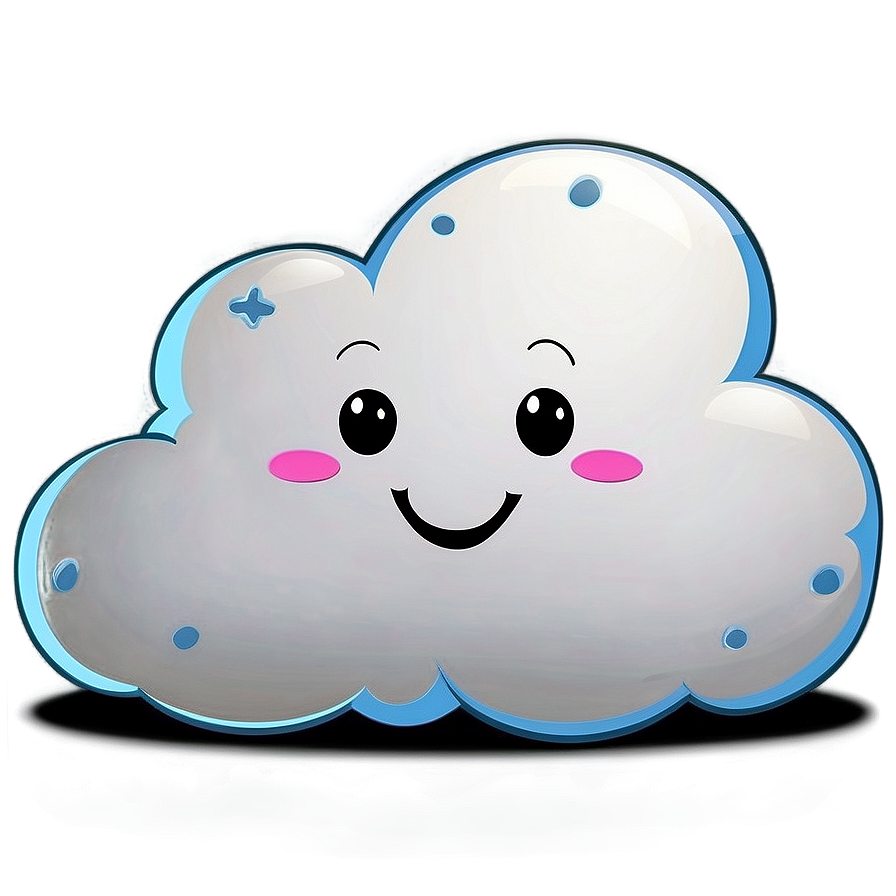 Happy Cloud Cartoon Png Dux PNG Image