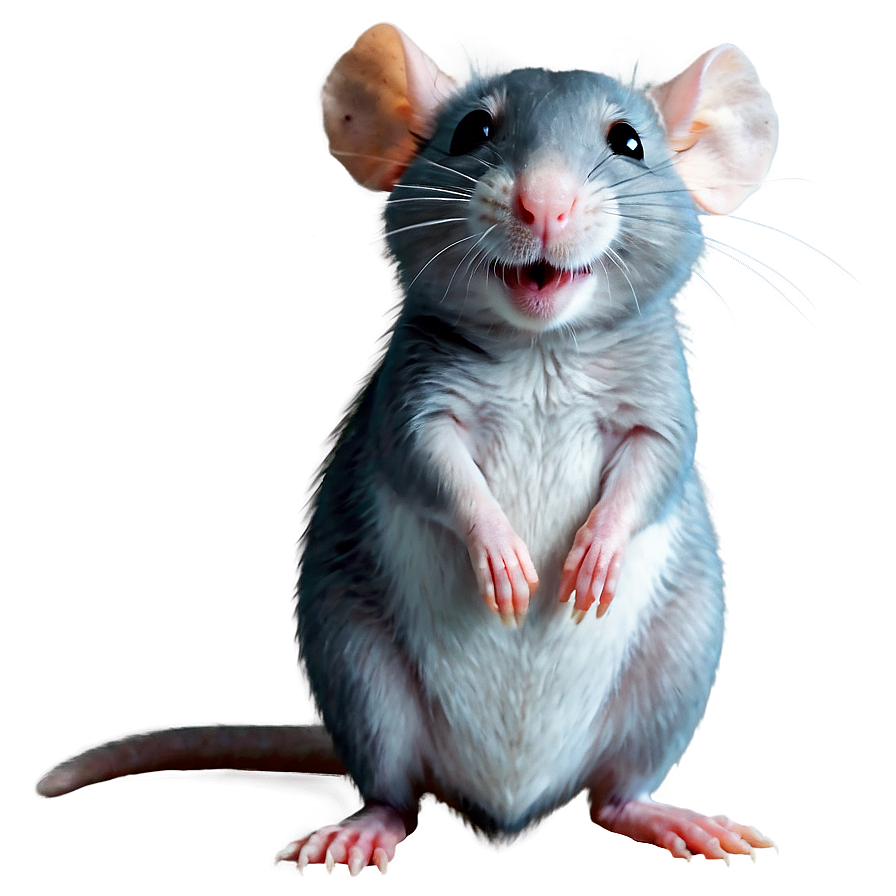 Happy Cute Rat Png Upp PNG Image