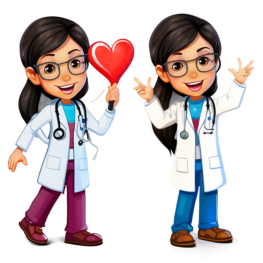 Happy Doctor Cartoon Character Png Lyc PNG Image