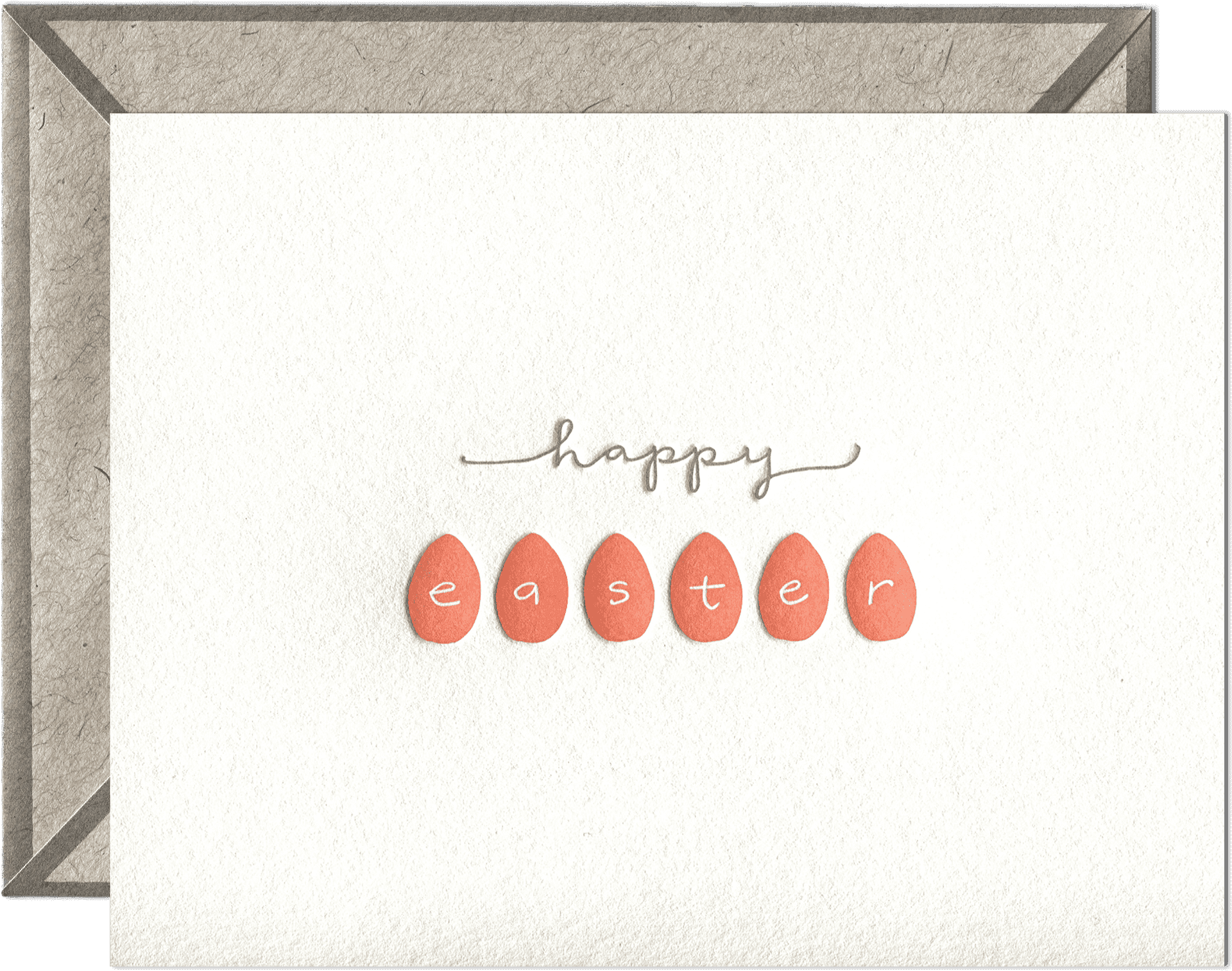 Happy Easter Egg Greeting Card PNG Image