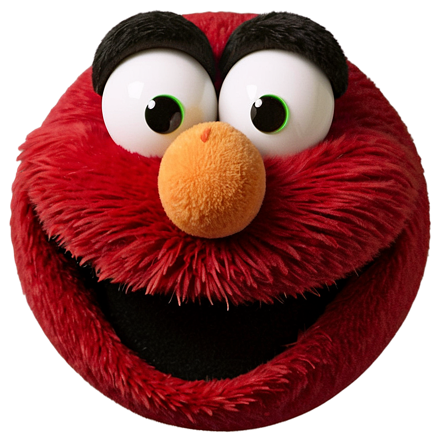 Happy Elmo Face Design Png 06212024 PNG Image