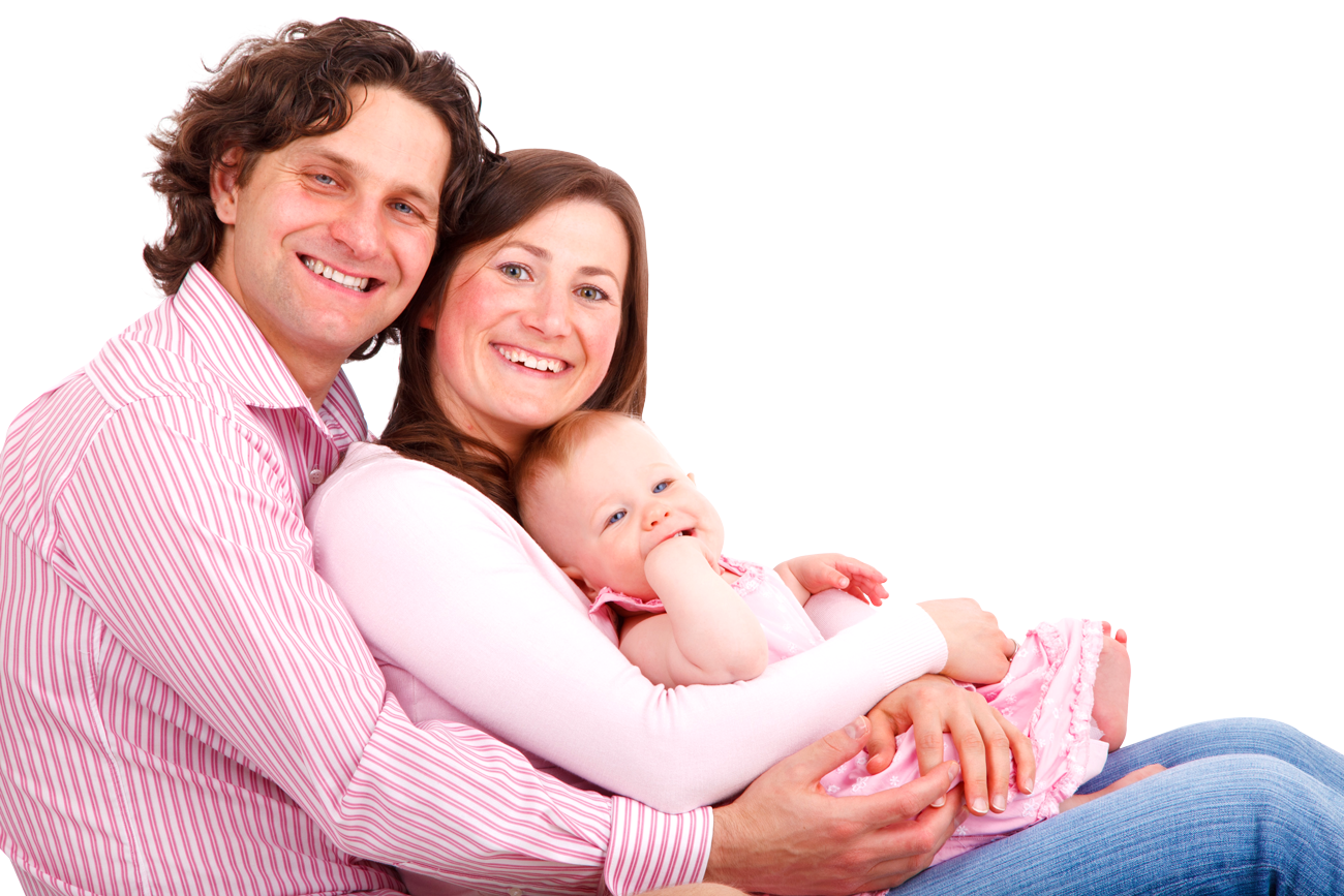 Happy Family Embrace PNG Image