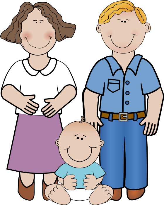 Happy Family Illustration.png PNG Image